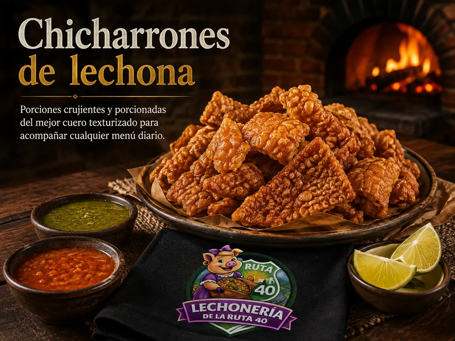 Chicharrones de lechona