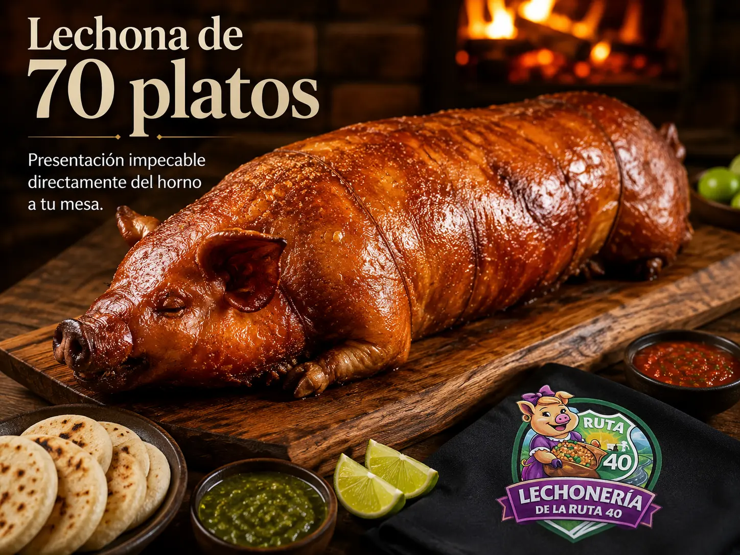 Lechona de 70 platos